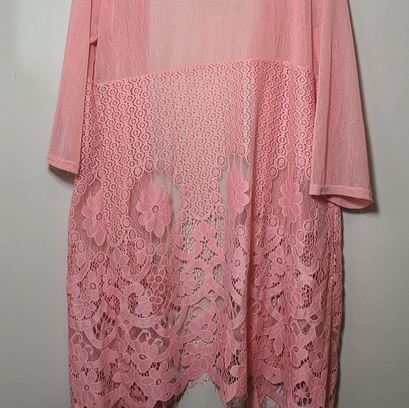 FORGOTTEN GRACE WOMENS SIZE 1X LONG CARDIGAN KIMONO TOP - Picture 10 of 11